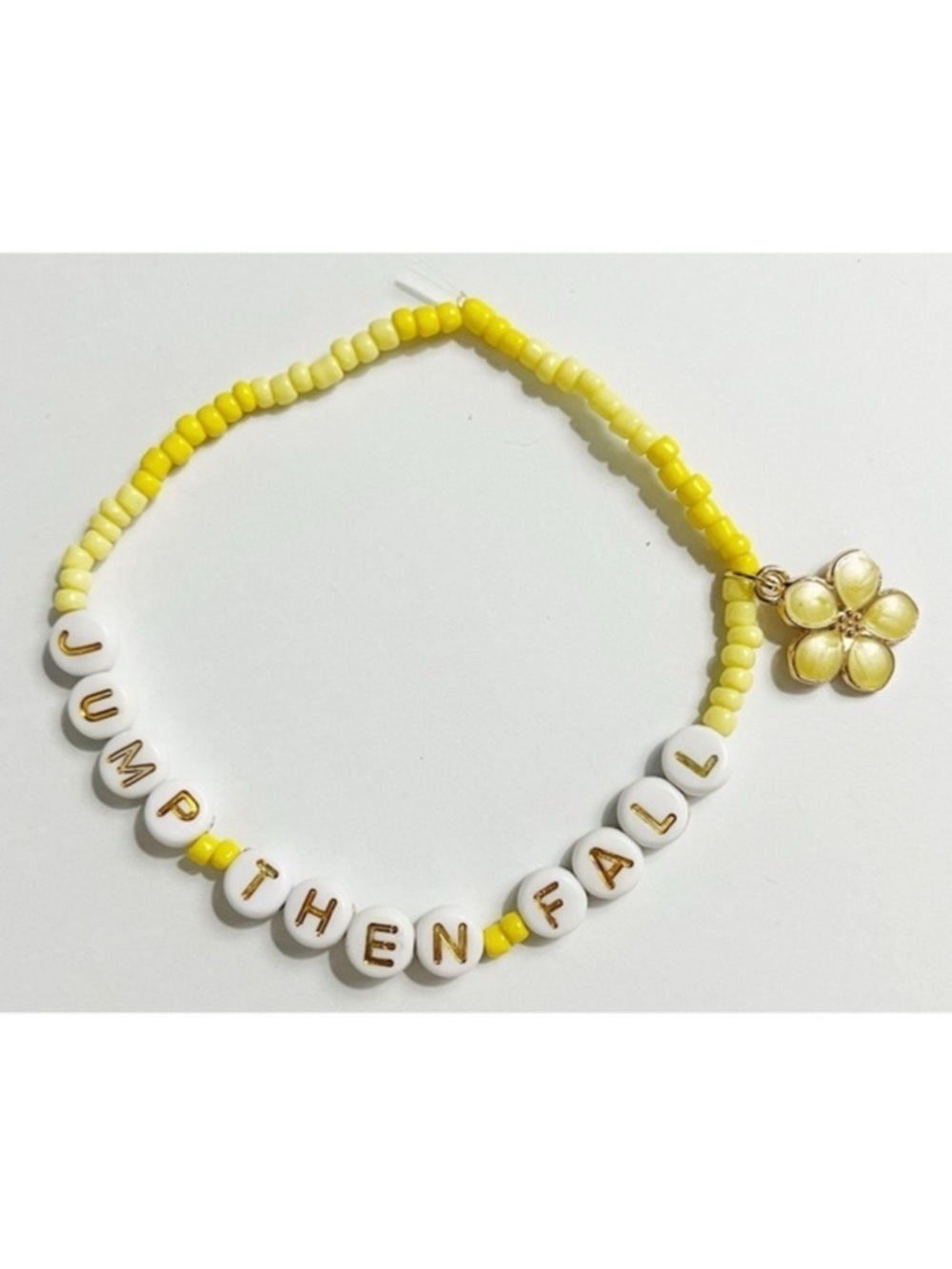 Taylor Swift Eras Tour Friendship Bracelet Jump Then Fall Fearless Flower Charm